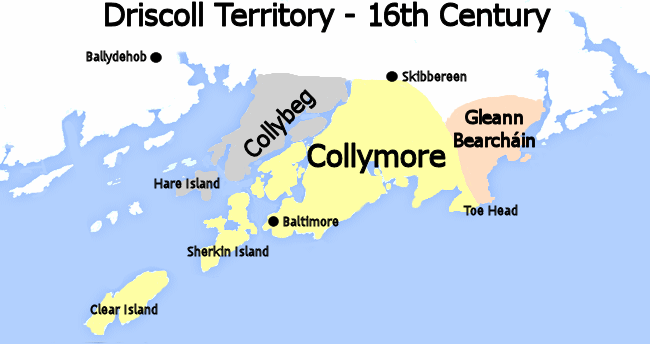 Dricoll Territory 16th Century